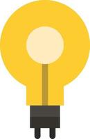 Bulb Glow Idea Insight Inspiriting  Flat Color Icon Vector icon banner Template
