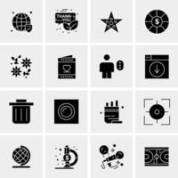 16 Universal Business Icons Vector Creative Icon Illustration to use in web and Mobile Related project