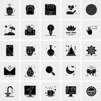 25 iconos de negocios universales vector ilustración de icono creativo para usar en proyectos relacionados con la web y dispositivos móviles