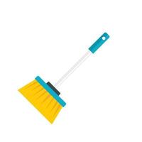 Broom brush icon, flat style vector