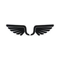 Wing icon, simple style vector