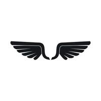 Wing icon, simple style vector