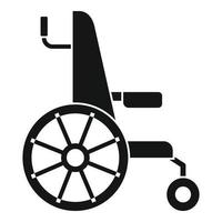 icono de silla de ruedas, estilo simple vector
