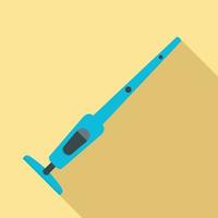 Modern vacuum cleaner icon, flat style vector