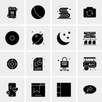 16 Universal Business Icons Vector Creative Icon Illustration to use in web and Mobile Related project