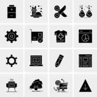 16 Universal Business Icons Vector Creative Icon Illustration to use in web and Mobile Related project