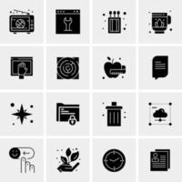 16 Universal Business Icons Vector Creative Icon Illustration to use in web and Mobile Related project