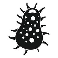 Pathogen bacteria icon, simple style vector