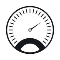 Speedometer icon, simple style vector