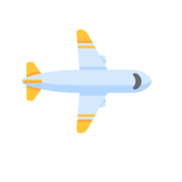 Passenger plane flying in the sky side view. travel concept png