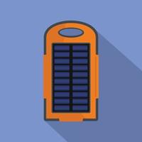 Power battery icon, flat style vector