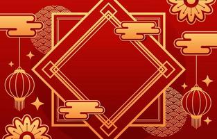 suerte rojo año nuevo chino vector