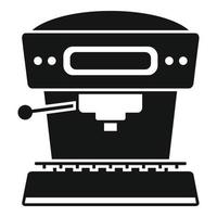 icono de la máquina de café espresso, estilo simple vector