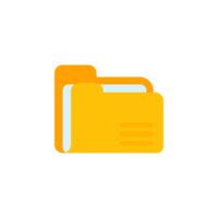 Yellow folders for organizing documents. sorting large amounts of data png