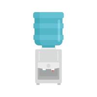 Water cooler icon, flat style vector