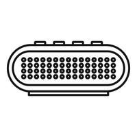 Radio smart speaker icon, outline style vector