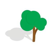 Tree icon, isometric 3d style vector