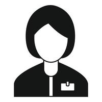 Internship manager icon, simple style vector