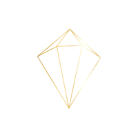 Goldener geometrischer Rahmen mit doppelten goldenen Linien, die luxuriös aussehen. zum Verzieren von Hochzeitskarten png