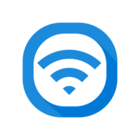 wifi icon. Wireless symbol vector for internet connection from router broadcasting. png