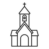 Religion church icon, outline style vector