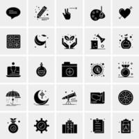 25 iconos de negocios universales vector ilustración de icono creativo para usar en proyectos relacionados con la web y dispositivos móviles