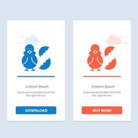 Egg Chicken Easter Baby Happy  Blue and Red Download and Buy Now web Widget Card Template vector