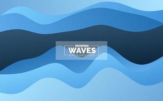 wave vector abstract background flat design stock illustration