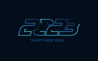 New 2023 Year typography design. 2023 numbers logotype illustration vector