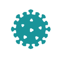 Covid-19 icon Viruses that are spread through coughing or sneezing Simple flat design png