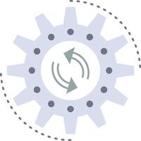 management process production task work Flat Color Icon Vector