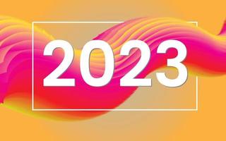 2023 Abstract Background New year vector