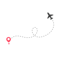 pino de rota de viagem de avião no mapa do mundo ideias de viagens de viagem png