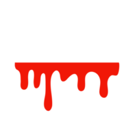 Spilled blood. A red sticky liquid that resembled blood dripping. Halloween crime concept. png