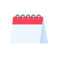 Calendar icon. A red calendar for reminders of appointments and important festivals in the year. png