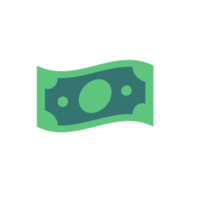 icono de dinero. billetes de un dólar verde que son muy valiosos. el concepto de un millonario gastando dinero png