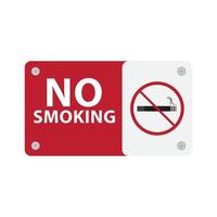 no smoking sign WITH NO SMOKING TEXT vector