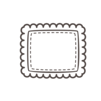 opsommingsteken dagboek doodle set. handgetekende planner notebook-elementen png