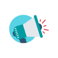 megaphone. A megaphone that shouts loudly alerts you of special discount news. png