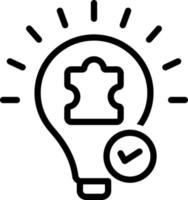 line icon for solution vector