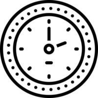 line icon for clock vector