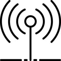 line icon for signal vector