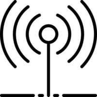 line icon for signal vector