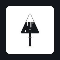 Trowel icon, simple style vector