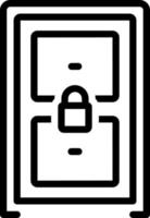 line icon for solid vector