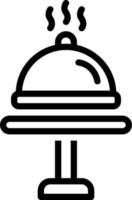 line icon for dish vector