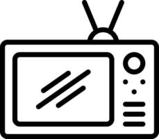 icono de línea para tv vector