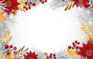 Nature Background with Winter Plant Concept vector