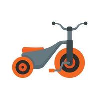 Boy tricycle icon, flat style vector