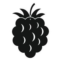 Raspberry food icon, simple style vector